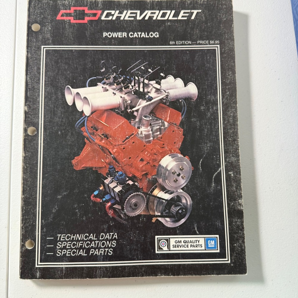 1988 Chevrolet Power Catalog 6th Edition Technical Data Specifications‎